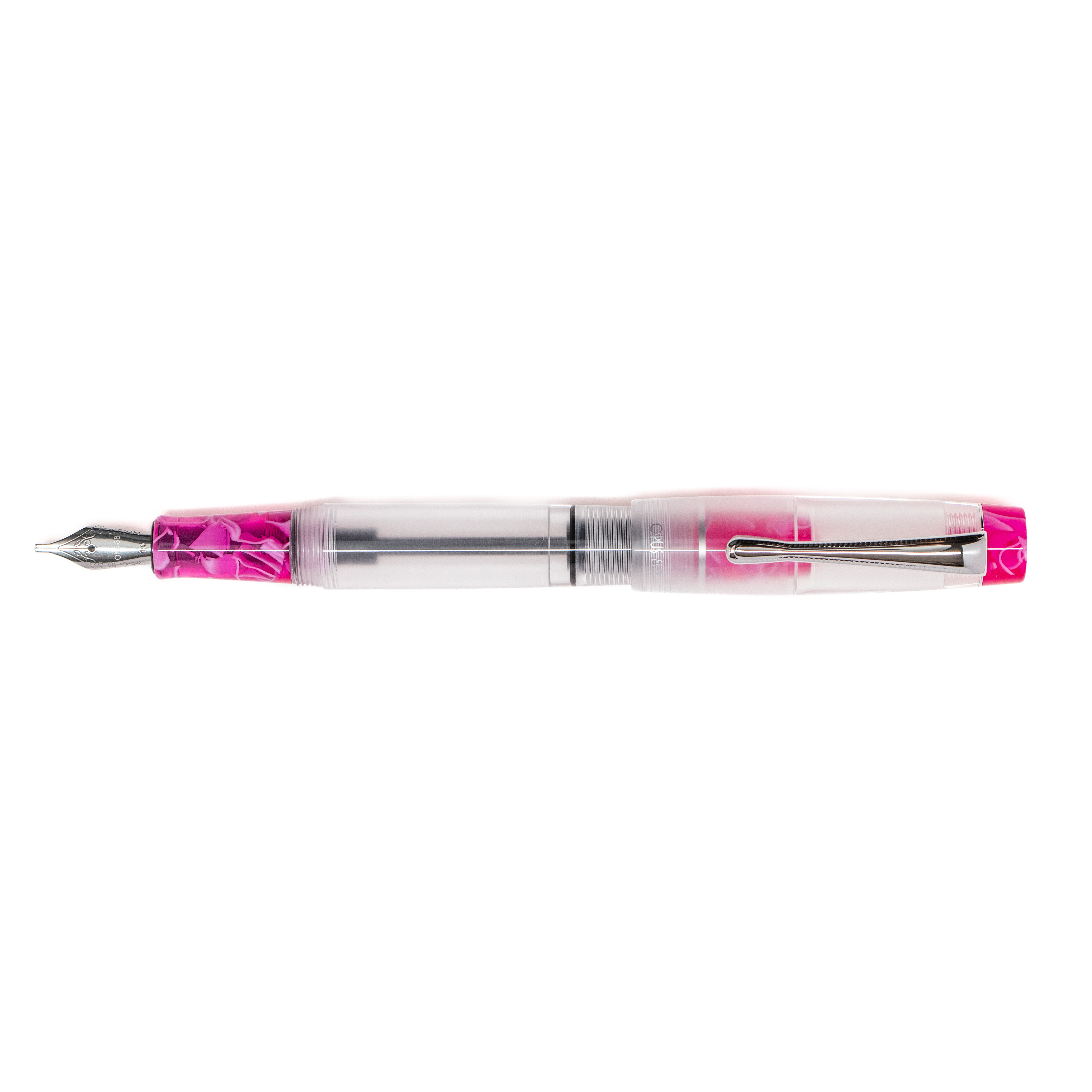 opus88 2024 Pink DEMO 万年筆 Opus 88 Demonstrator Fountain Pen in Pink PVD 2024 - Goldspot Pens